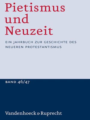 cover image of Pietismus und Neuzeit Band 46/47 – 2020/2021